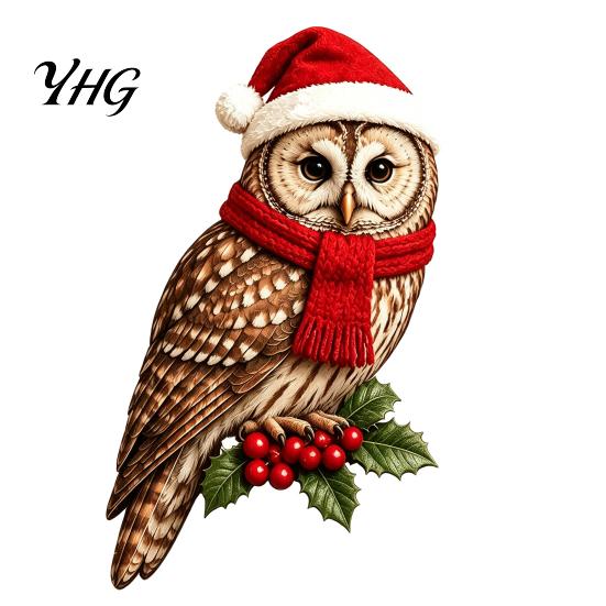 Holiday Gift for Home Wooden Bird Door Topper, Cute Christmas Corner Statue, Woodland Animal Frame Decorative Trim Art Sign Winter Wall Window Decor,