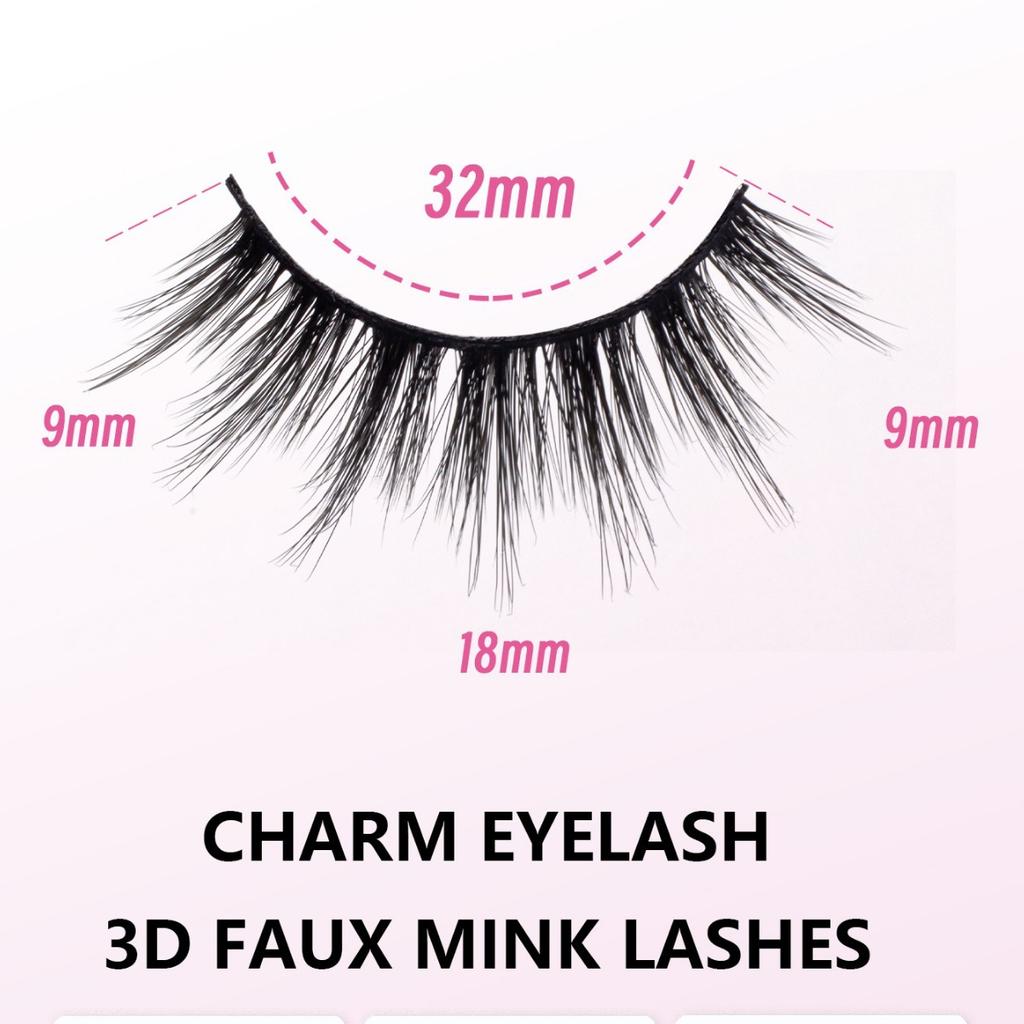 Large Capacity Of False Eyelashes, Naturally Thick Chemical Fiber False Eyelashes 20 Pairs Of False Eyelashes