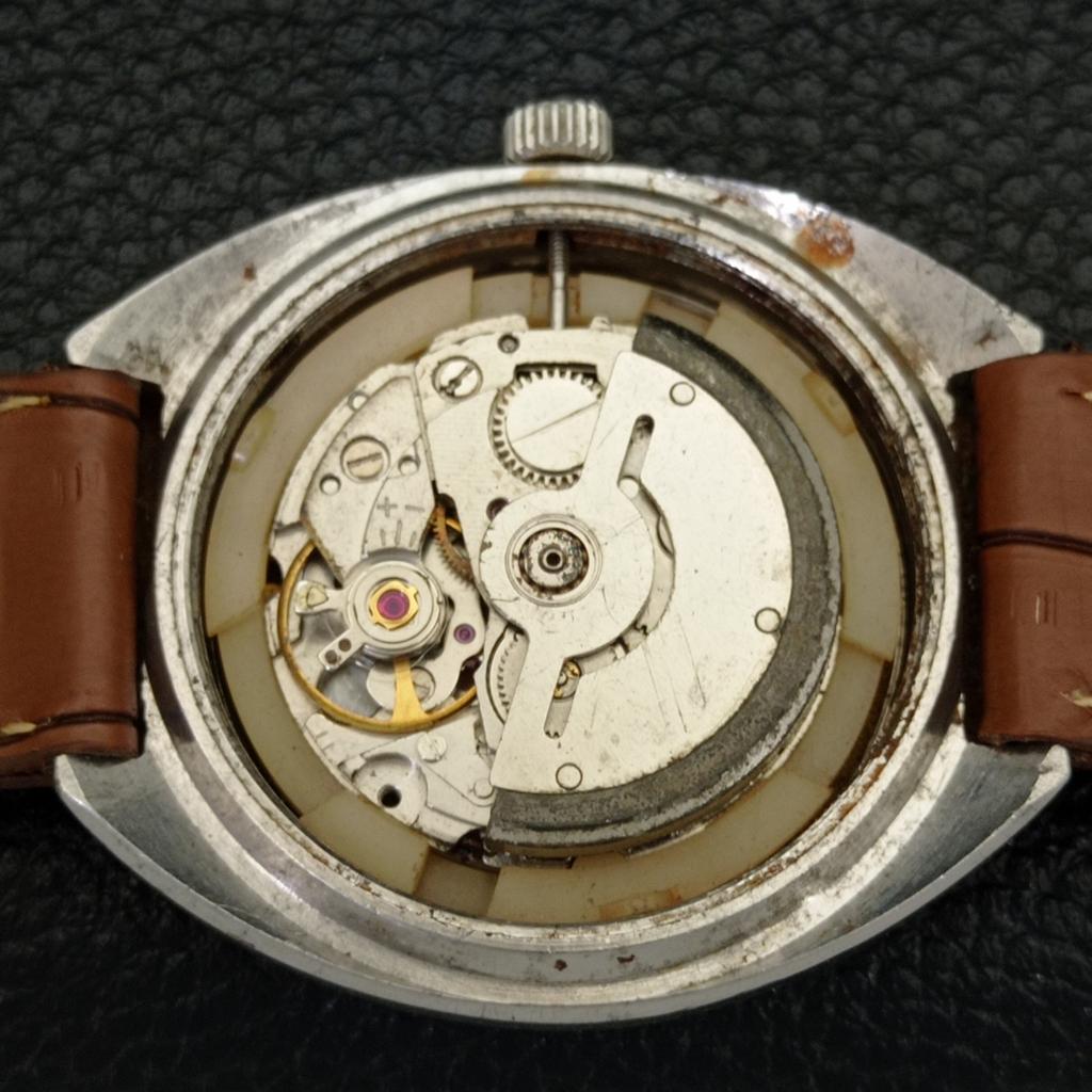 AUTOMATIC HMT RAJAT 6501 INDIAN MENS DAY&DATE WHITE COLOR DIAL WATCH a431901-2 R109-a431901