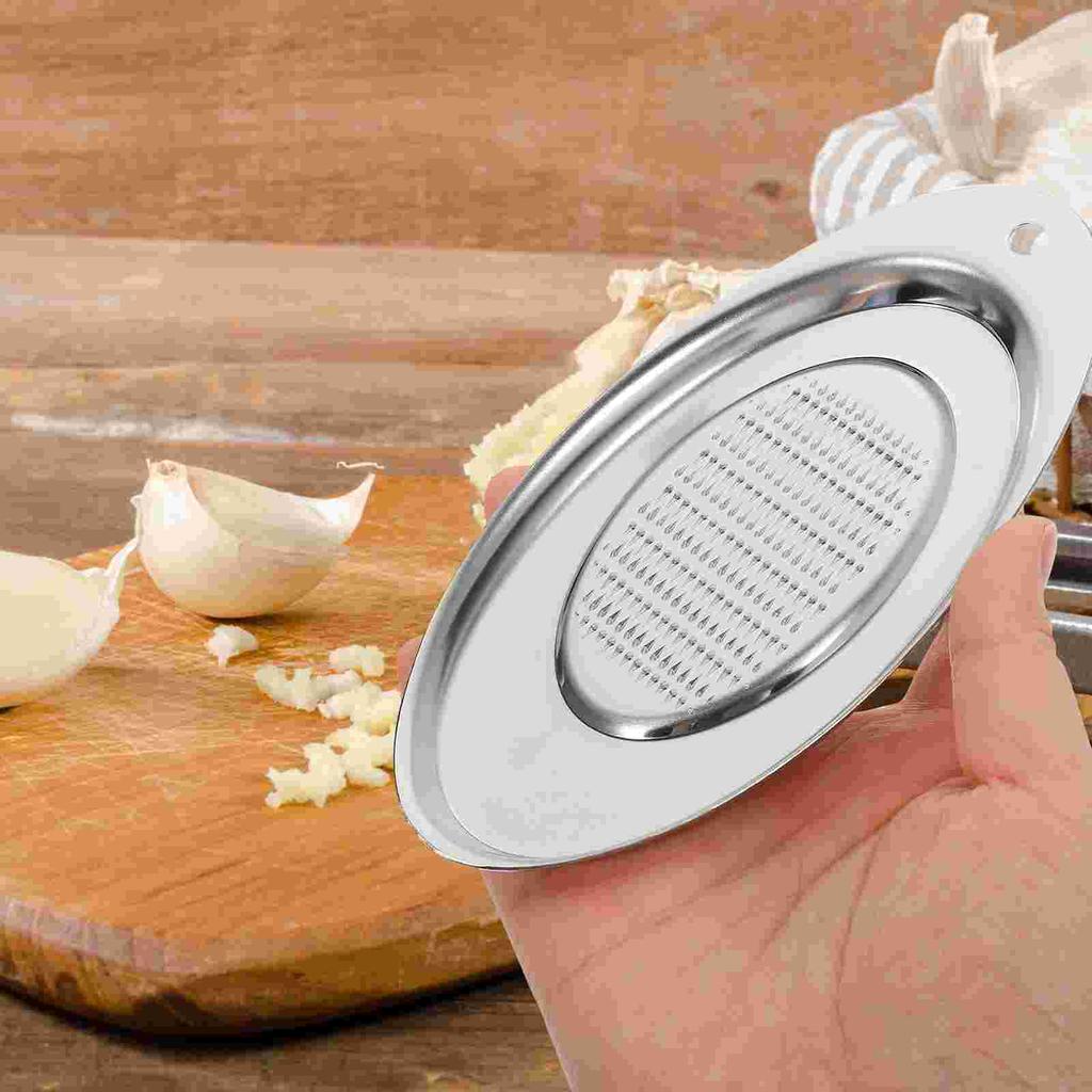 Stainless Steel Ginger Grinder Household Grater Garlic Square Reusable Metal Wear-resistant