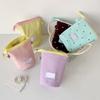 User Friendly Cloth Pen Pouches With Spacious Interior Dot Pattern Lightweight Student Essential For Classroom