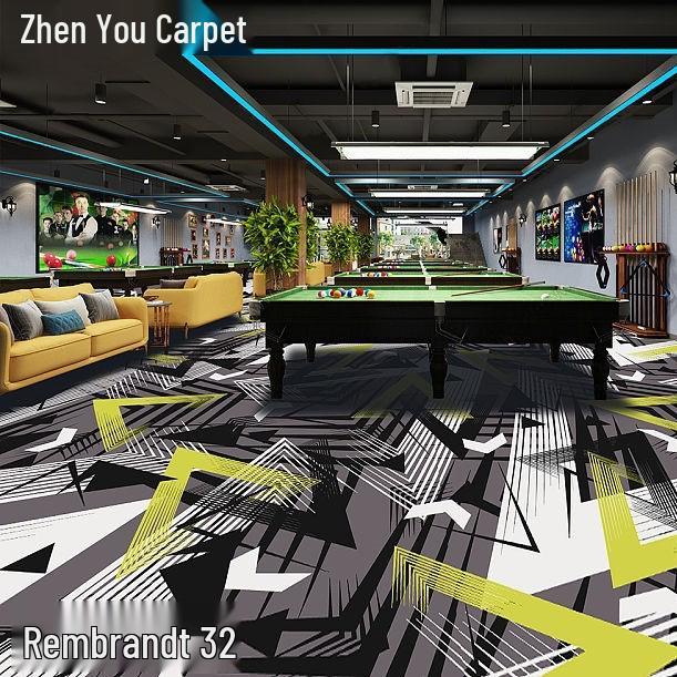 Fire-Resistant, Durable, Colorfast Billiard Room Nylon Carpet 650g