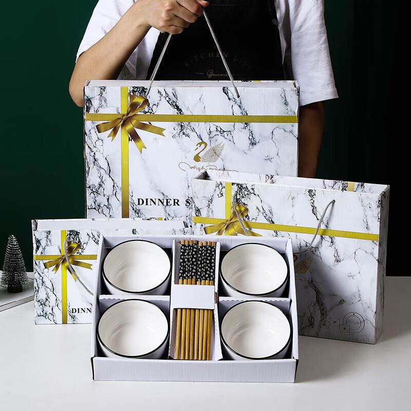 Chinese Ceramic Bowl Gift Set - Prosperous Future