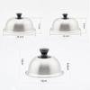 Stainless Steel Cheese Melting Dome Lids For Smash Burgers Round Covers For Barbecue Sandwiches Steak Cooking Cookware