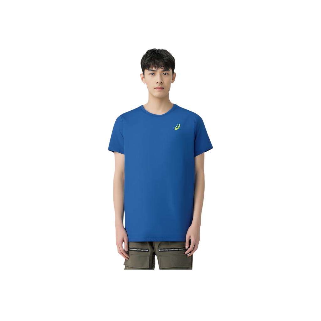 Asics Logo Kulatý výstřih Prodyšné Ležérní Tričko s krátkým rukávem Pánská trička 2011D471-400