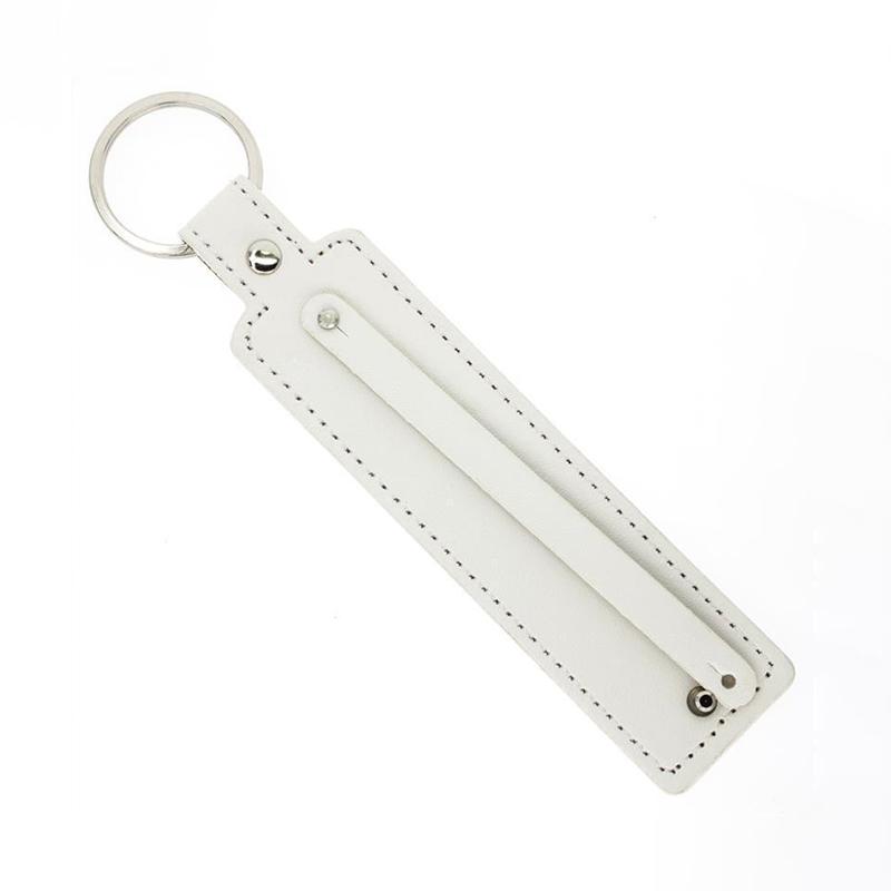 

DIY брелок из бисера из искусственной кожи с подвеской из искусственной кожи, автомобильный ремешок для ключей, поясной кошелек, брелки белый
