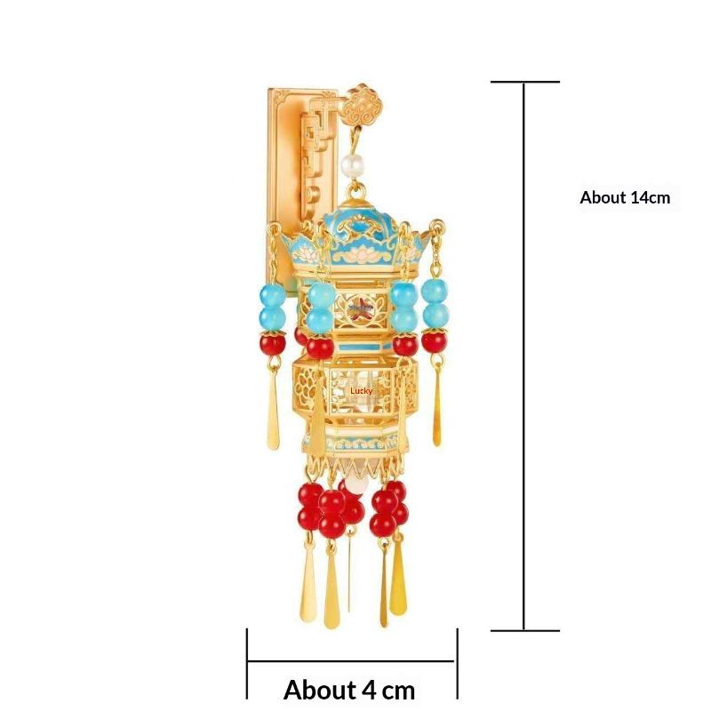 Beijing Palace Museum Grand Gedi Palace Lantern Refrigerator Sticks Lantern Glowing Tourism Chinese Refrigerator Magnets