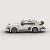 196pcs White City Car Vehicle Racing Car Brick, Racing Super Tech Car Model, Creative Educational Toy