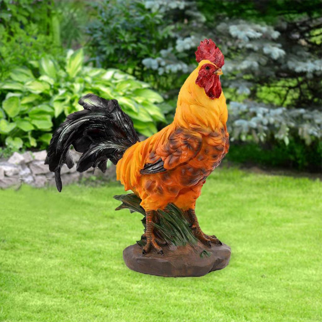 Garden Statue, Chick Sculpture Adorable Animal Figurine Crafts for Courtyard Fairy Landscape