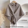 Soft Triangle Scarf Solid Color Sweater Shawl Cape Fashion Knitted Shawl