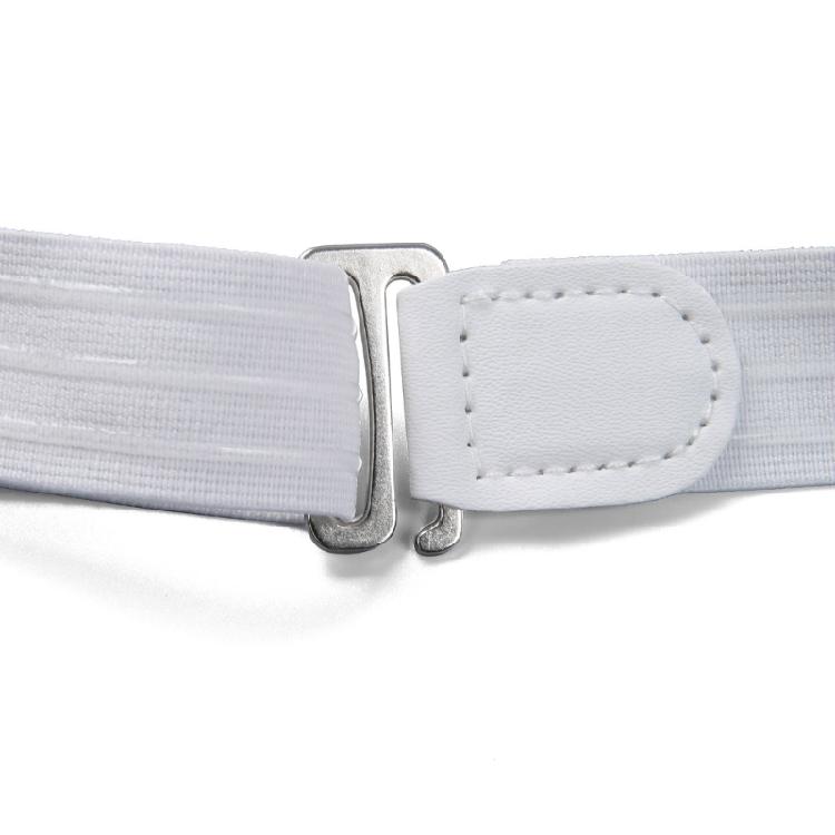 Multiuse Elastic Shirt Belt with Nonslip Designs Stretch Waist Belt Invisible for Formal Business Shirt and Daily Use