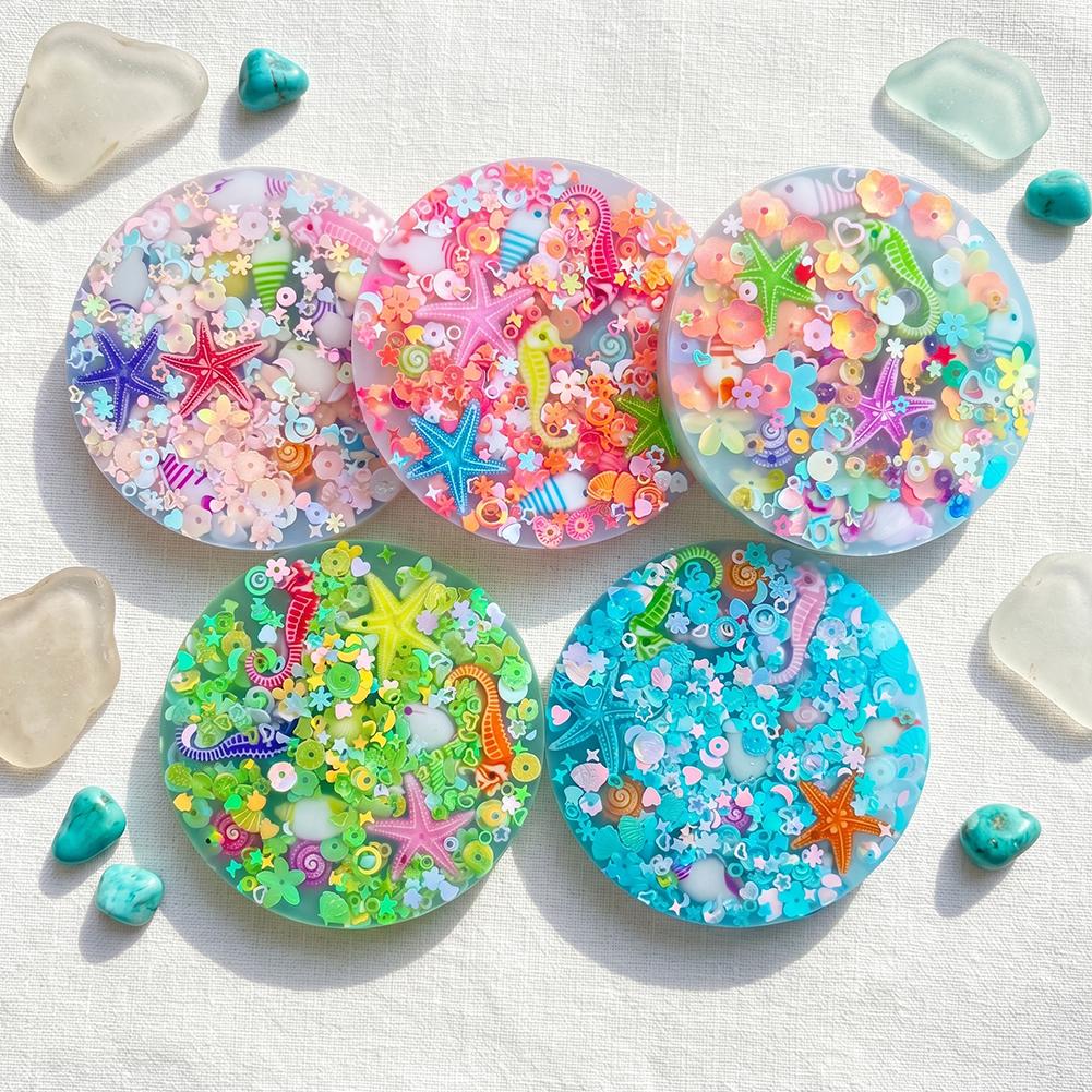 Giocattoli Sensoriali per Alleviare lo Stress a Tema Oceanico Silicone Picky Pad Decompressione Skin Picking Pad Per ADHD Giocattolo Sensoriale per l'Ansia