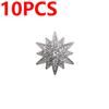 10pcs/set Star Brooch Fashion Luxury Men Lapel Button Suit Corsage Badge Shirt Collar Zircon Brooches Clothing Accosseries Jewelry Gifts