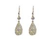 Exquisite Shiny Hollow Water Drop Crystal Dangle Earrings for Women New Luxury Fashion Wedding Bride Korea Earring Jewelry Gift