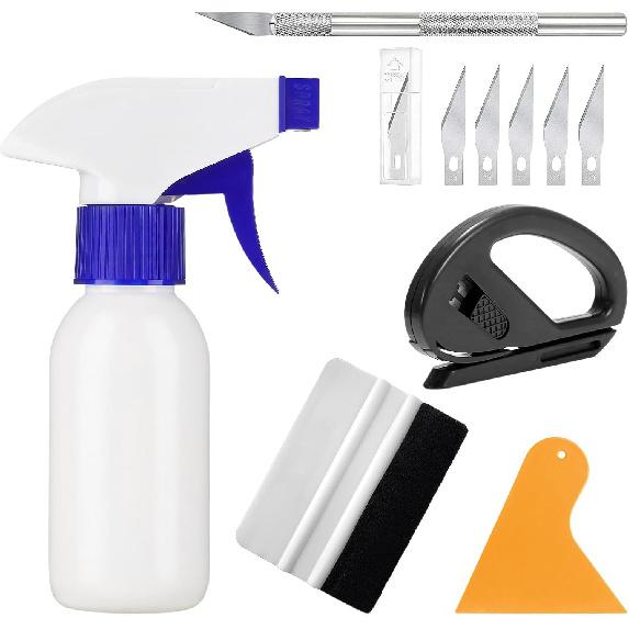 5 PCS Window Film Tint Kit, Car Vinyl Wrap Tools Kit with Squeegees & Utility Knife & 5 Blades, Auto Wraps Applicator Tools for Protective Film