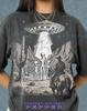 Cowboy Alien Ufo Desert Meeting Comfort Colors® Tshirt, Retro Sci-Fi Western Faded T-Shirt, Y2K Space Streetwear Conspiracy Gift