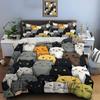 Cute Cartoon Cats Print Bedding Set Duvet Cover 1 Duvet Cover 2 Pillowcases Adult and Children Bedding Set Luxury Comforter Set