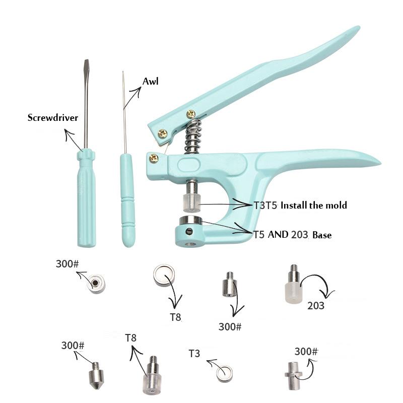 Multifunction Snaps With 3 Kinds Replace Snap Pliers Set T5 Resin/Metal Buttons For Sewing Crafting Clothing MYY