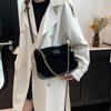 Design Chain Retro Messenger Bag Bag Women'S Matte Premium Texture Shoulder Armpit Bag