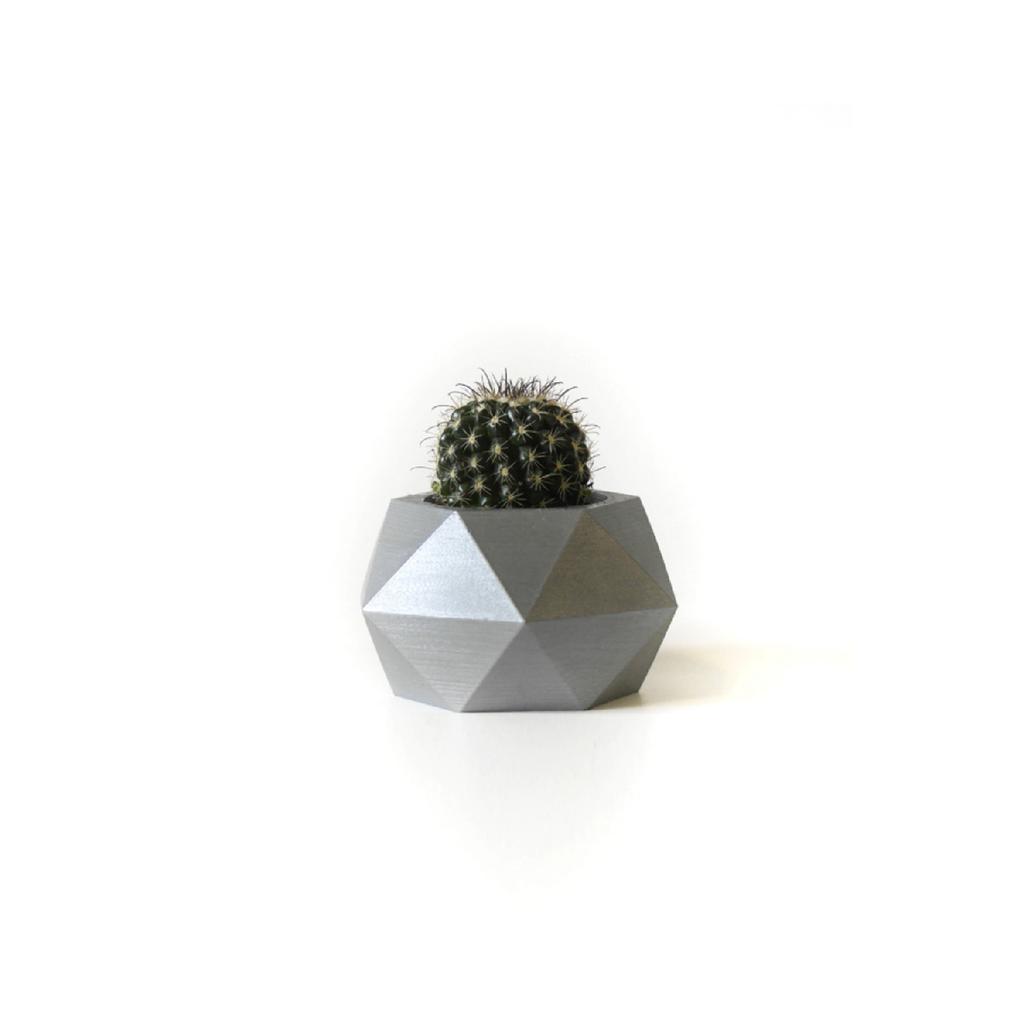 Decorative Geometric Concrete Flower Pot Silicone Mold