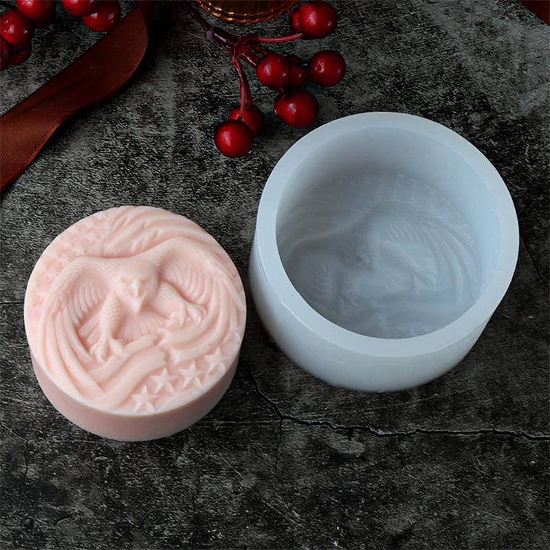 3D Owl Shaped Soap Silicone Mold Diy Cute Little Animal Owl Cake Mold Candle Making Supplies Handmade Soap Plaster Resin Mold