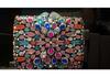 Mermaid handmade diamond-encrusted evening bag foreign trade empty metal hard box full of diamonds hand bag for women Stone Clut