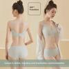 Nude Seamless Women's Underwear Set: Soft Support, No Steel Ring, Fixed Cup Sleeping Bra