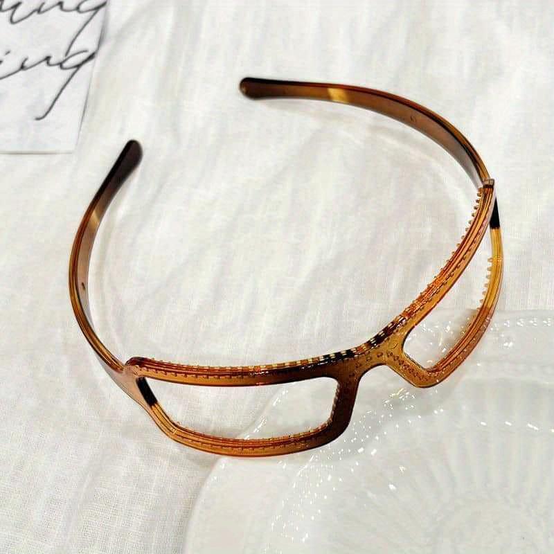 Chic Bow-Knot Glasses Headband for Women - Non-Slip, Fashionable Hair Accessory with Teeth for Secure Grip