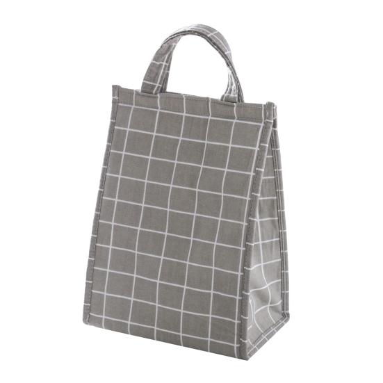 Portable Thermal Lunch Bag Food Cooler Box Waterproof Striped Insulated Handbag