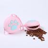 Paw Print Pet Training Treat Pouch Portable Round Bag Lightweight Durable Easy Clean For Puppy Outdoor Walking Daily Feeding Use
