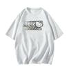 Cotton Kitty Cat White Short-sleeved T-shirt Women's Summer American High Street Design Sense Niche Half-sleeved Loose Top