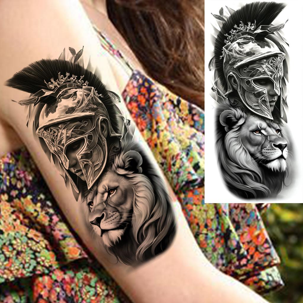 1 Sheet Fashion Dragon Temporary Tattoos For Men Adults Women Forearm Arm Leg Waist Tattoo Sleeve Sticker Disposable Decoration