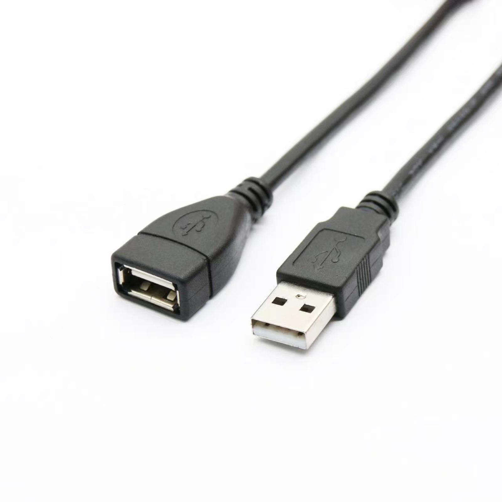 

Полностью Медный USB-удлинитель USB Type-A Папа-Мама Кабель для передачи данных 1,5 м 5 м, 10 м USB 2.0 Удлинитель One Size чёрный