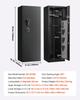 8-10 Gun Safe, Long Gun Cabinet for Rifles and Pistols, Quick Access Rifle Safe with 3 Pistol Pockets and Adjustable Racks, Large Digital Cabinet with