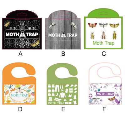 5Pcs Sticky Glue Indian Meal Moth Traps Pantry Moth Traps with Pheromones Prime Closet and Pantry Moth Traps for Clothes Closets