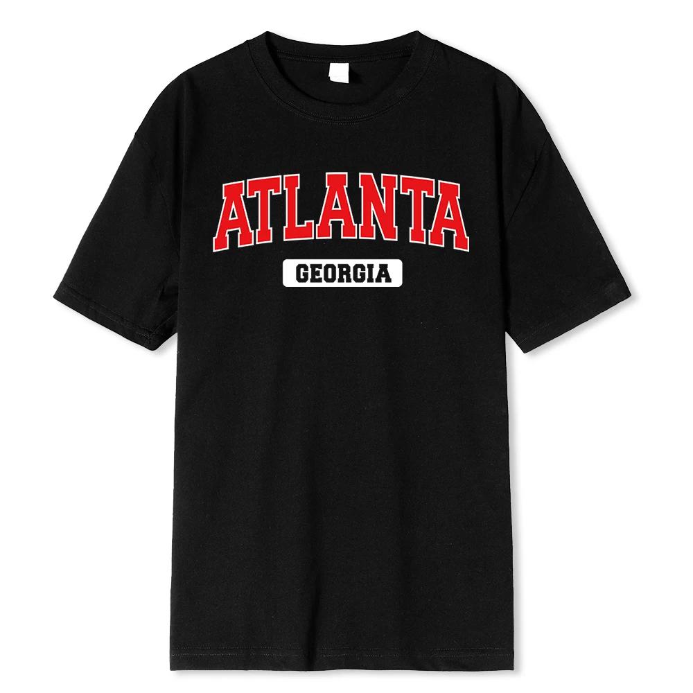 Atlanta Georgia Street Printing Men T Shirt Fashion Casua... XXL