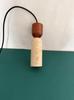 Single-Head Square Small Pendant Vintage Retro Style Modern LED Adjustable Height E27 Travertine Lamp Bedroom Dining