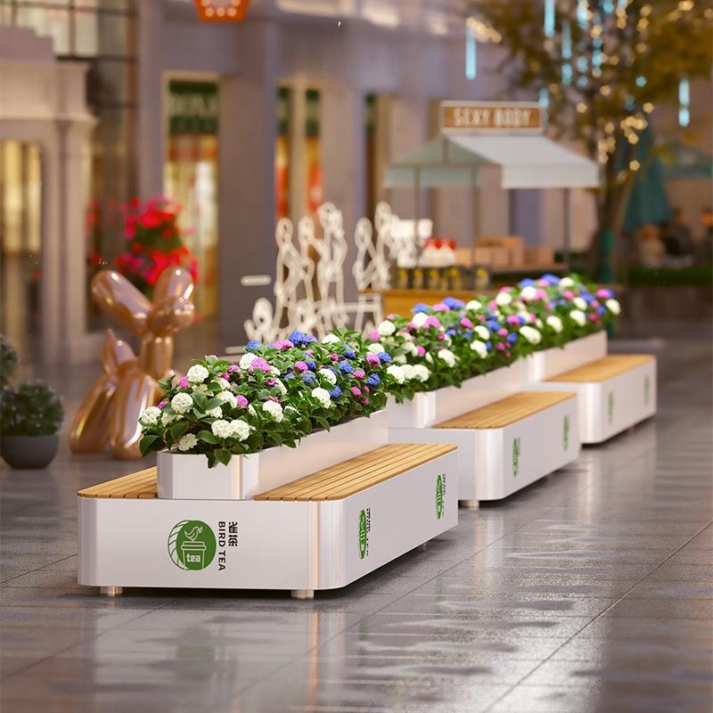 Outdoor Planter Bench