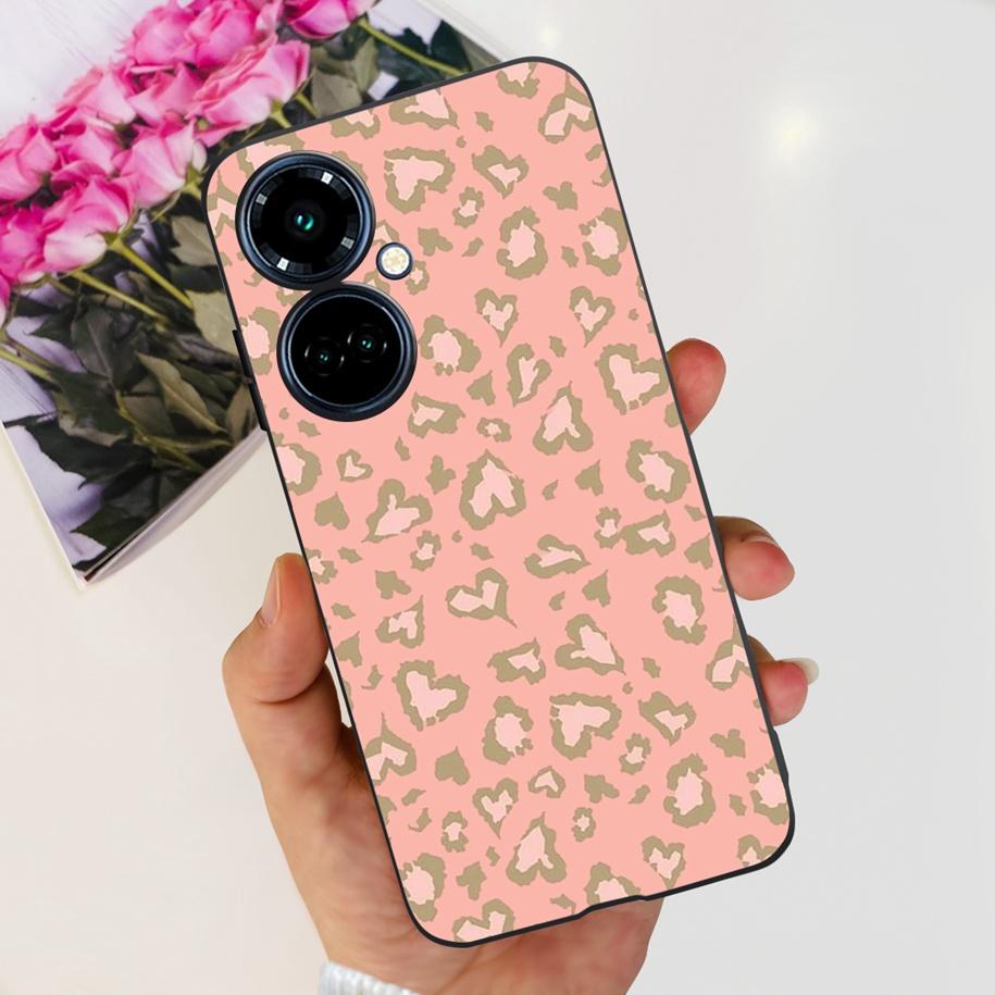 For Tecno Camon 19 Case Camon 19 Pro 5G CI7n Astronaut Silicone Cover For Tecno Camon19 Neo Phone Case Soft Cute Black TPU Cover