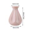 Imitation Ceramic Flower Vase Nordic Solid Color Plastic Dried Plants Vase Flower Arrangement Container Home Living Room Decor