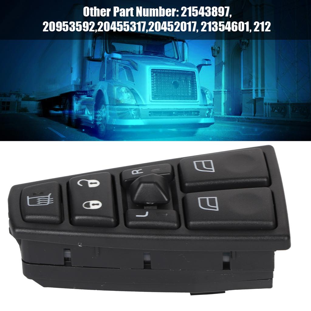 Power Window Master Control Switch for for Truck FH12 FH13 FM VNL 20752918 21543897