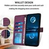 Compatible For iPhone 16 Pro Wallet Phone Case Leather Stand Cover with Strap