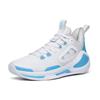 Anta Shape 3 Nitrogen Technology Shock Absorption Non-Slip Wear-Resistant Mid-Top Basketball Shoes Men Sneakers White Blue 112211601-2
