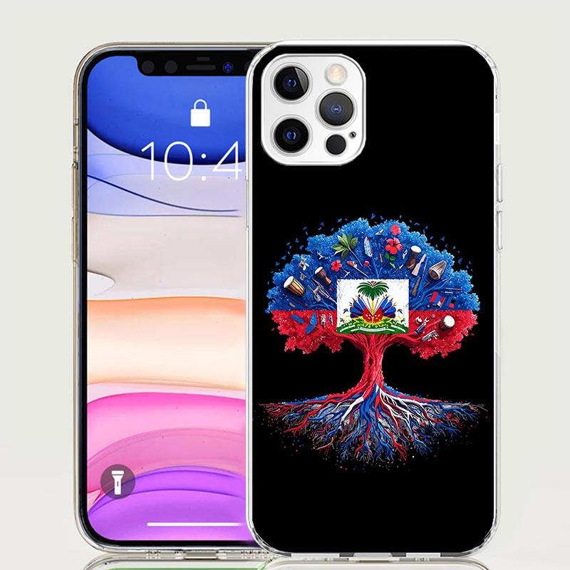 Haiti Haitian Flag Phone Case For iPhone 17 Air 16 15 Plus 11 14 Pro Max 13 Mini 12 7 8 + SE Pattern Art Customized Cover 17 Air