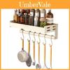 Modern White Aluminum Alloy Wallmounted Spice Rack With Multifunctional Storage For Kitchen Organization
