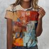 Vintage Oil Painting 3D Print T-Shirts Women Casual O-Neck Short Sleeve T Shirt Harajuku Tees Streetwear Y2k Top Female Clothing