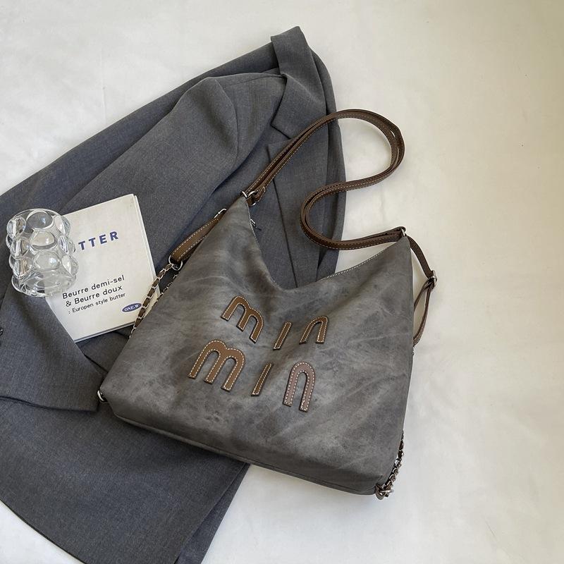 

Повседневная ретро сумка большой вместимости женская новая осенне-зимняя высококлассная на плечо, кроссбоди, сумка-тоут