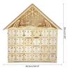 Xmas Countdown Christmas Decoration with Drawers & LED Lights Gift for Adult Kid