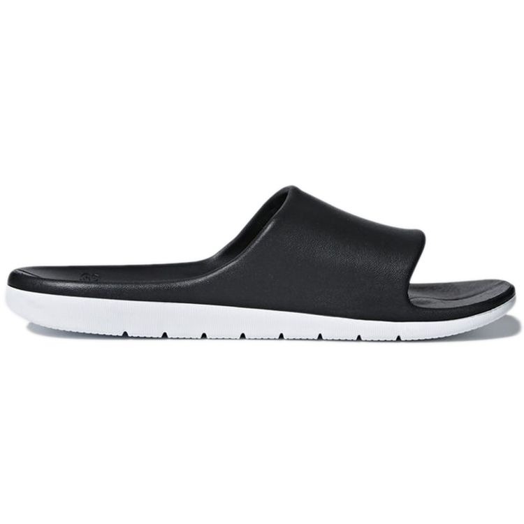 Adidas Cloudfoam Comfortable Rubber Sole Non-Slip Slide Sandals Unisex Footwear Black White CM7928