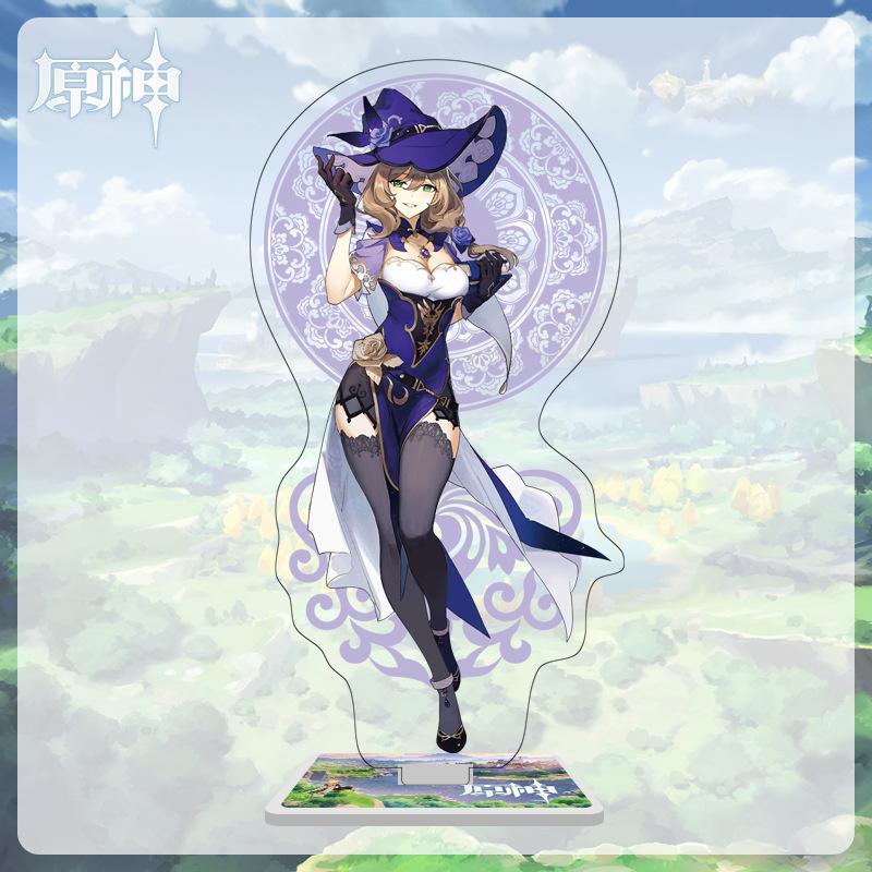 16cm Height Acrylic Large Stand-up Display Featuring Characters From Mondstadt and Liyue In Genshin